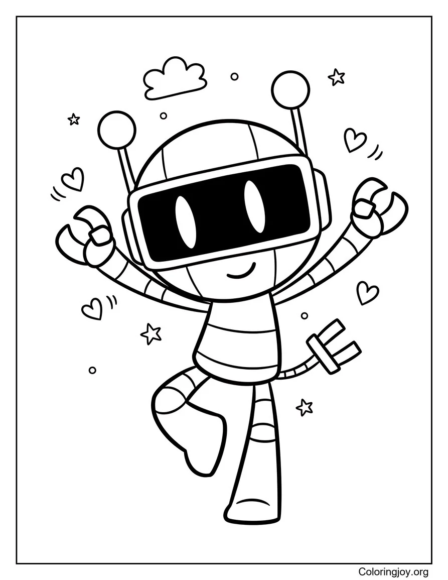 Divertido robot adolescente Sprunki