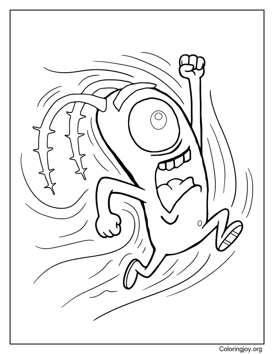 Dibujo de Sheldon J. Plankton para colorear