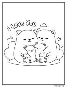 Family Smile I Love You Art