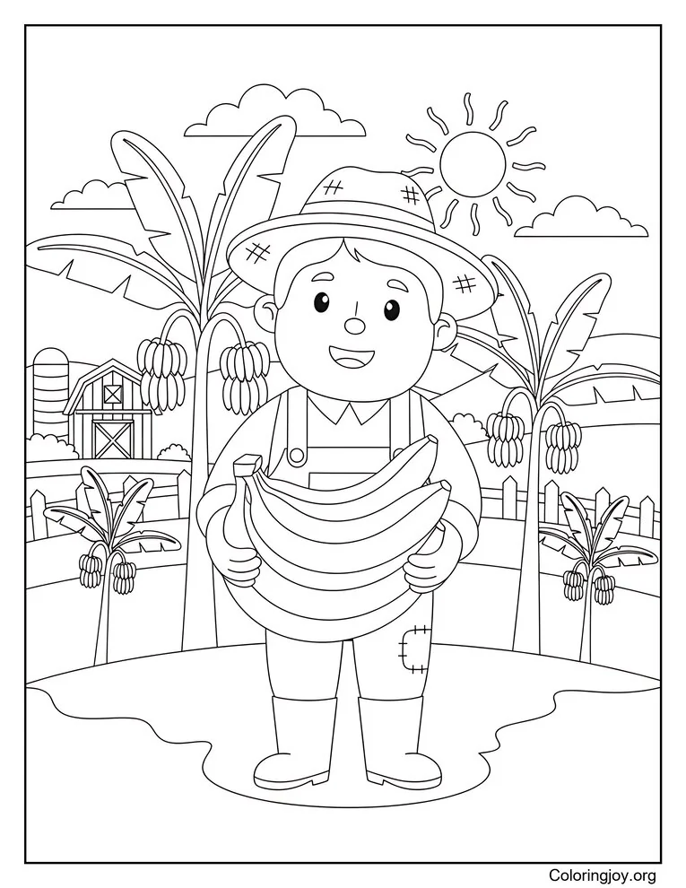 Farmer With Bananas