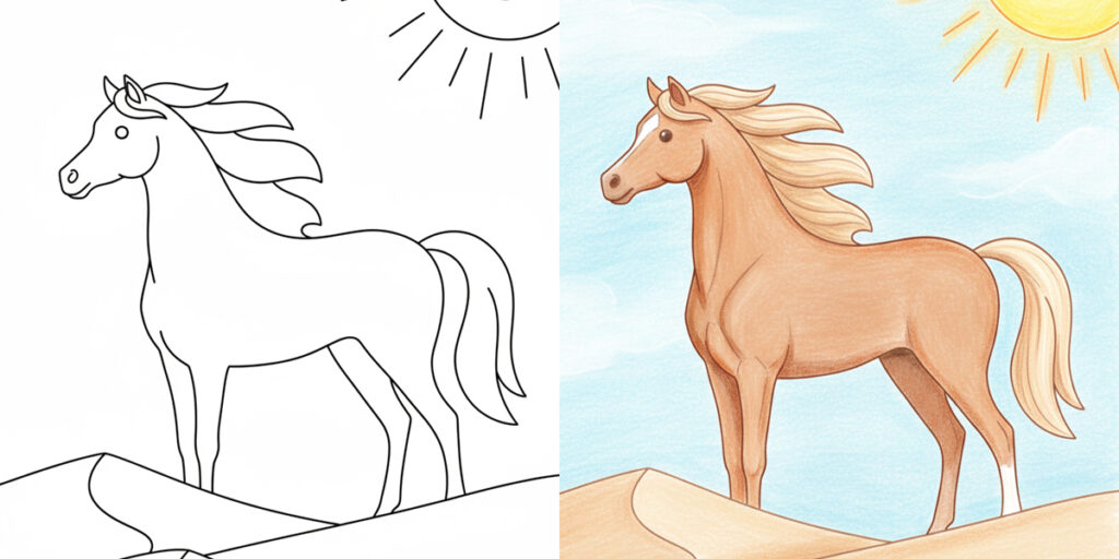 Free Printable Horse Coloring Pages for Kids