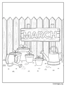 March Garden Helpers at Work