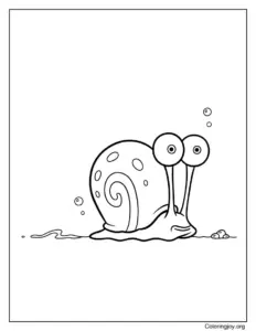 Gary the Snail Crawling Slowly