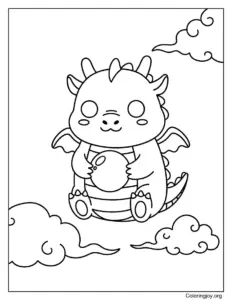 Golden Imperial Dragon Holding a Pearl