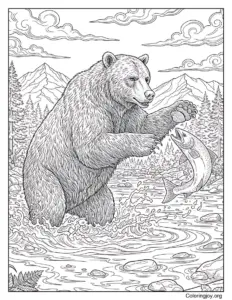 Realistic American Black Bear Climbing