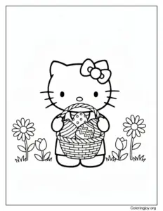 Basket of Colorful Eggs