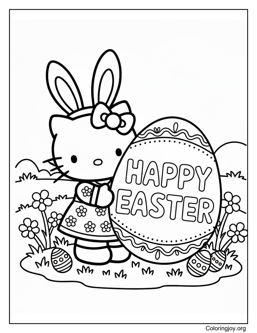 Hello Kitty Happy Easter Eggs