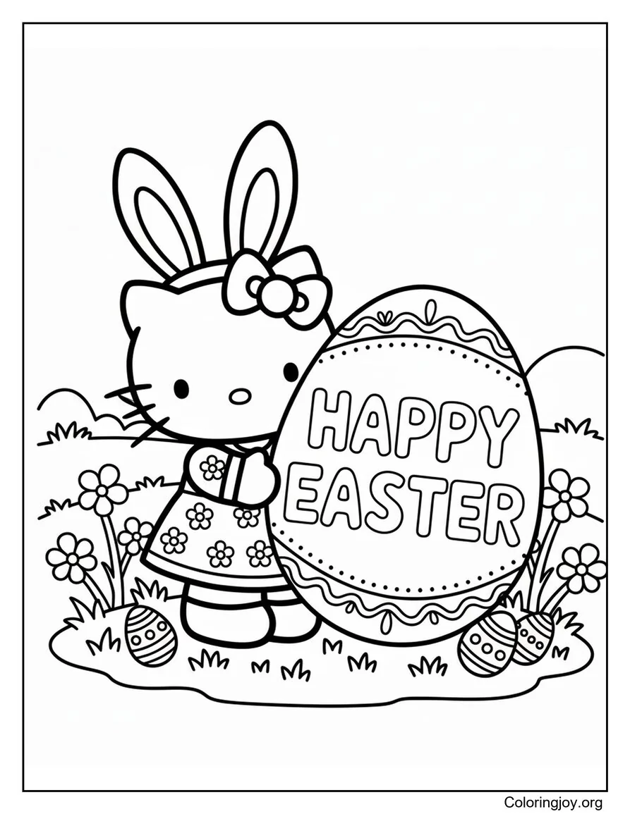 Hello Kitty Happy Easter Eggs