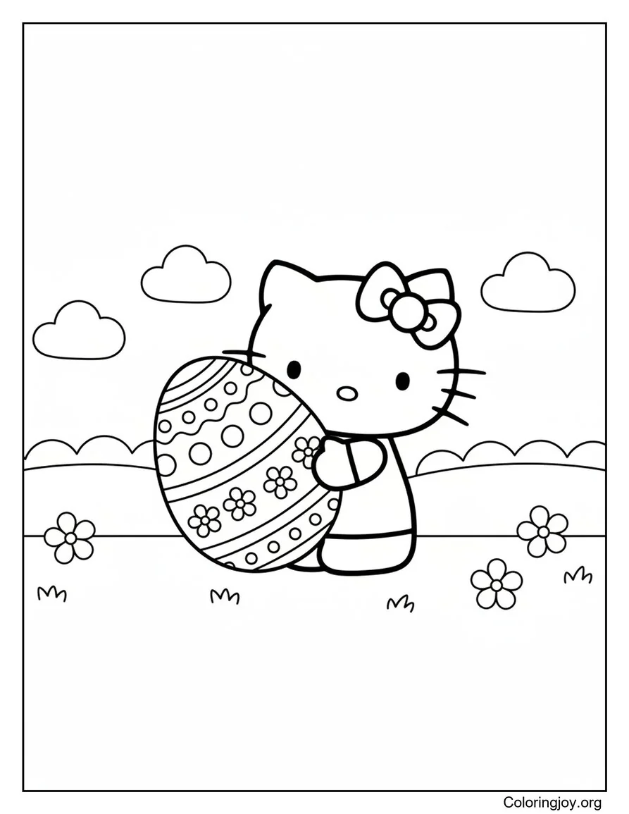 Giant Patterned Easter Egg