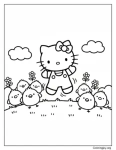 Hopping with Cute Chicks