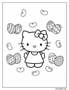 Hello Kitty with Jelly Beans