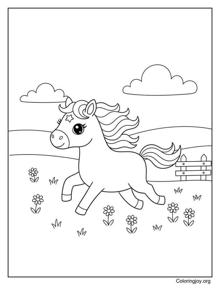 Free Printable Horse Coloring Pages for Kids