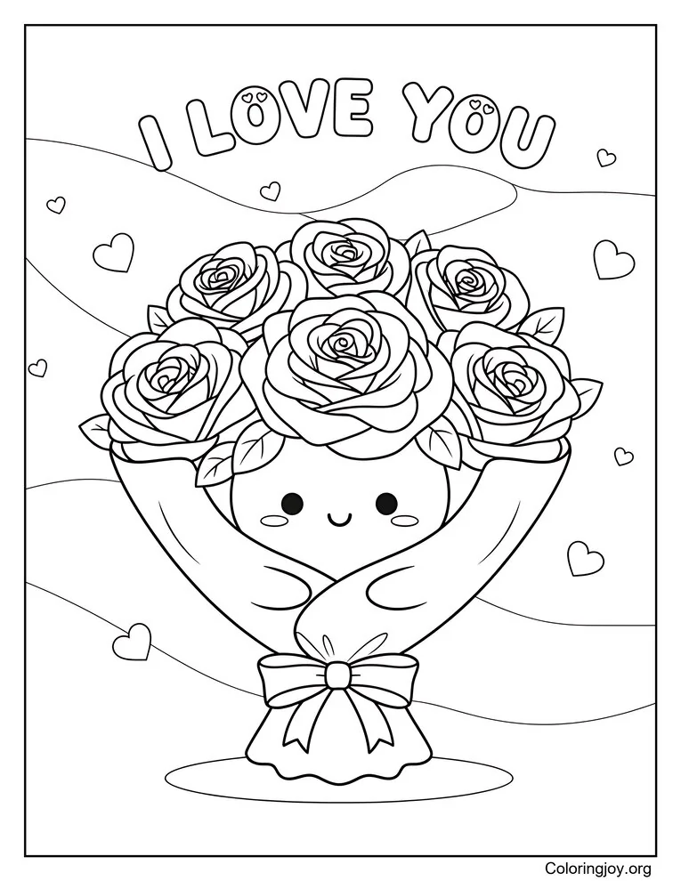 I Love You Rose Bouquet