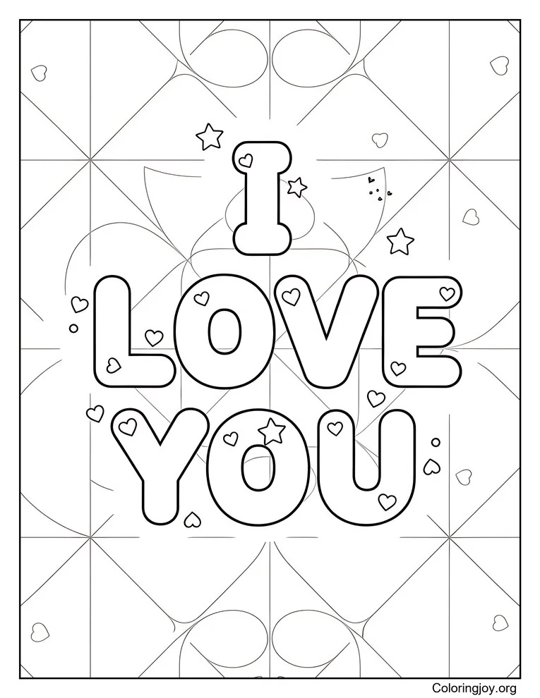 I Love You Simple Art