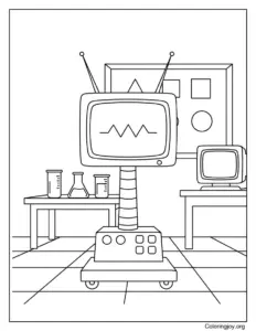 Karen the Computer with Screen Face