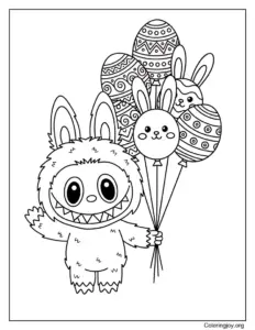 Labubu's Easter Egg Balloon Fun