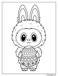 Labubu's Peaceful Easter Egg
