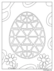Easter Egg Color by Number Printable Page
