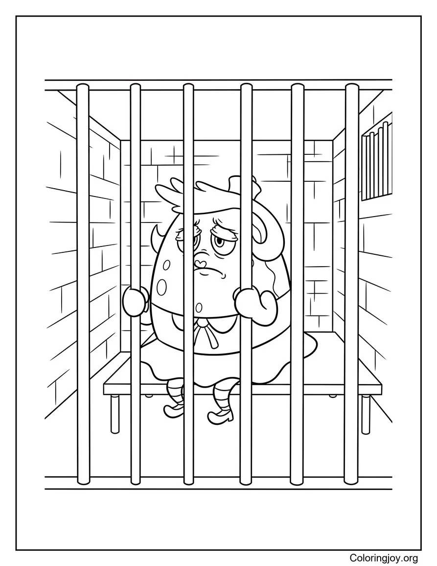 mrs puff spongebob coloring sheet