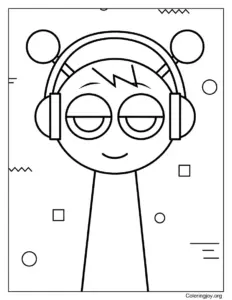 Orens Simple World Coloring Page