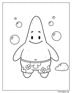 Patrick Star Super Cute Simple Design