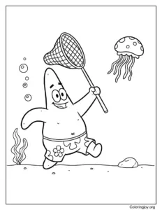 Patrick Trying to Catch a Jellyfish