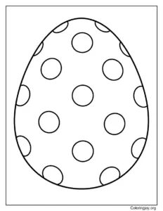 Polka Dot Easter Egg