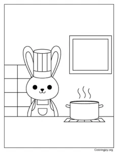 Bunny Skateboarding at the Park