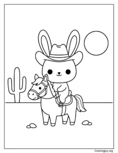 Rabbit Pirate Sailing a Ship