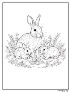 Realistic Snowshoe Hare In Winter