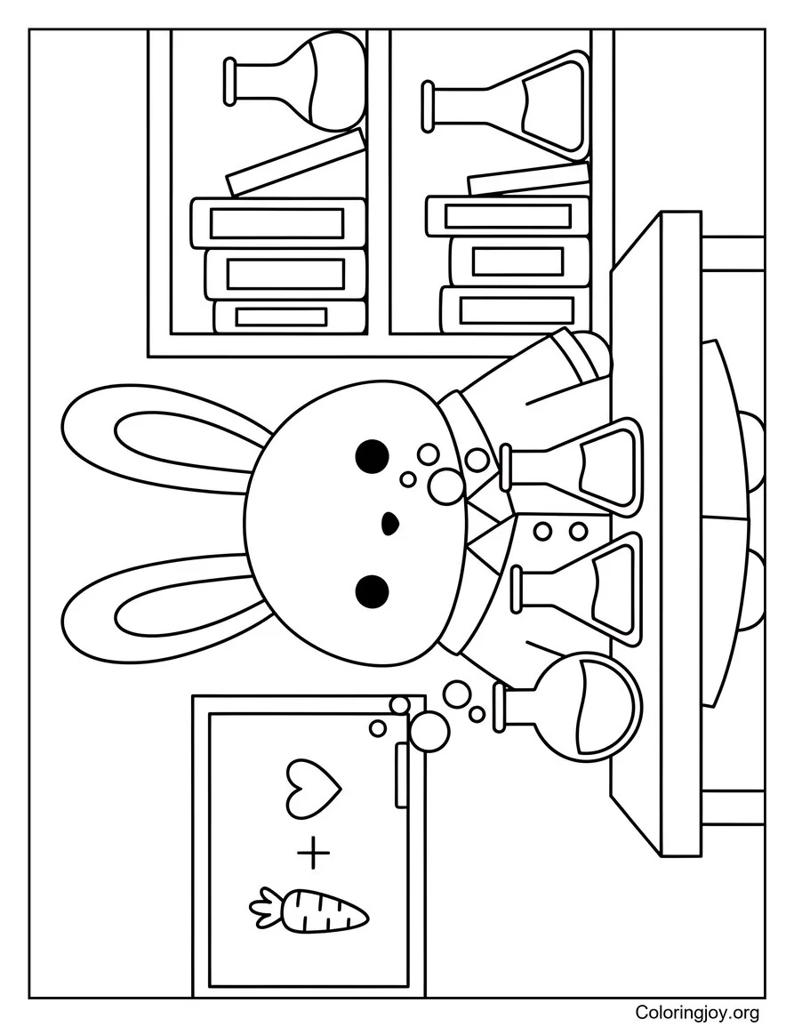 Bunny Surfer Riding Ocean Waves