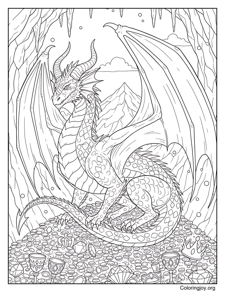 Red Chromatic Dragon Fantasy Page