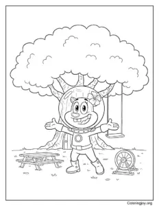 Sandy Cheeks in Her Treedome Suit