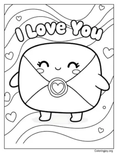 Sealed Love Note With I Love You