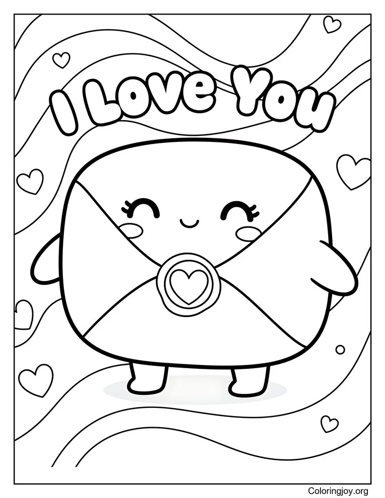 Sealed Love Note With I Love You
