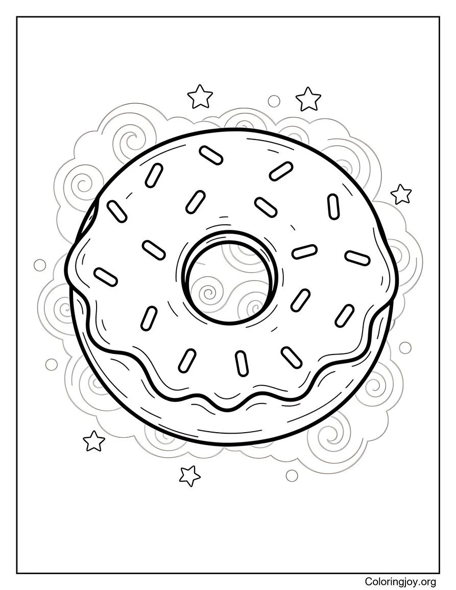 Shaded Frosted Donut