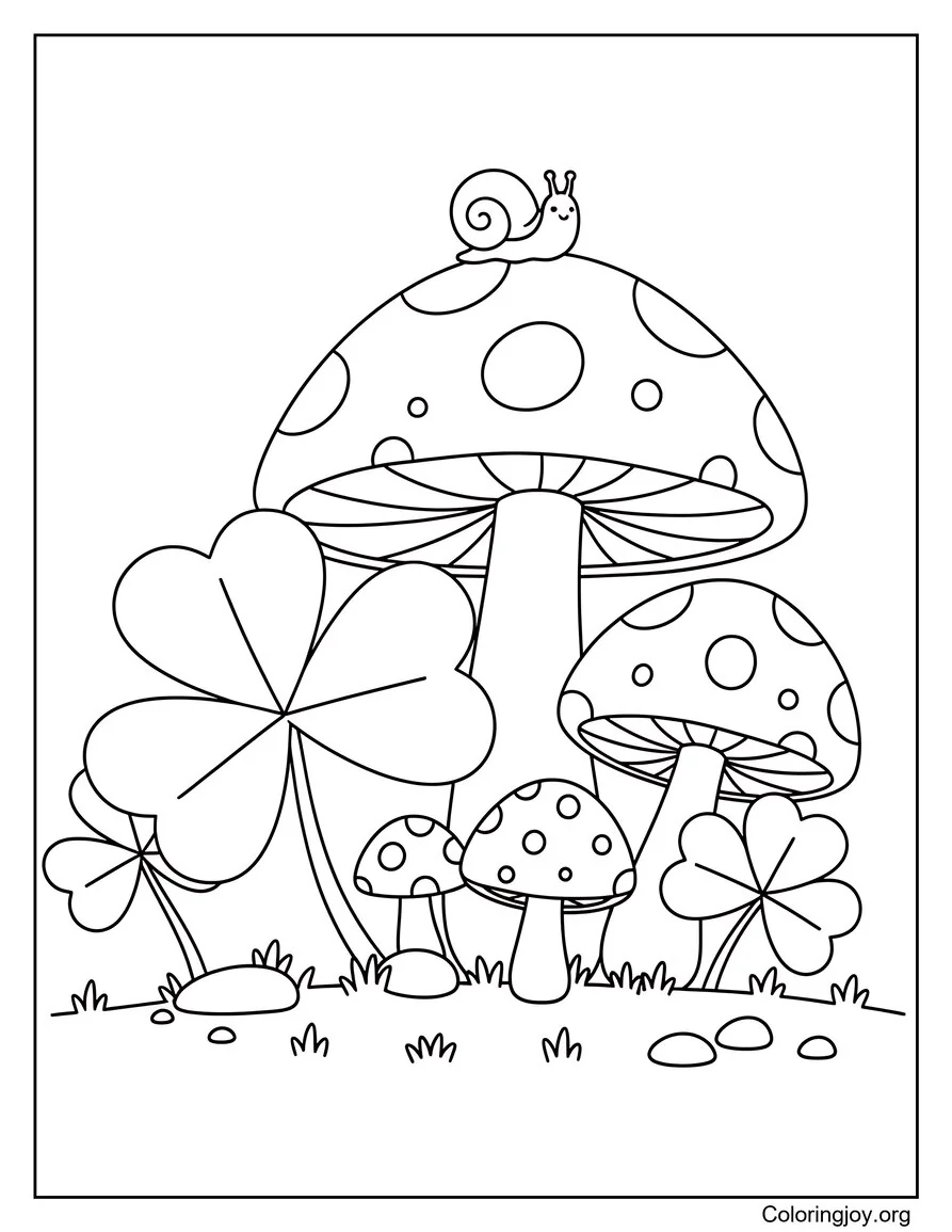 Giant Shamrock with Miniature Fairies