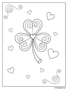 Shamrock Garden with Mushrooms