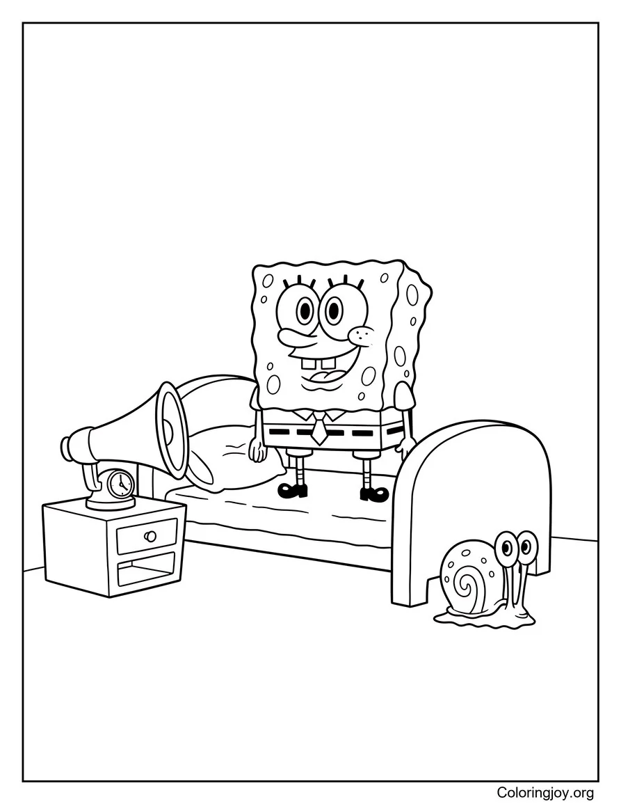 SpongeBob and Gary Morning Routine