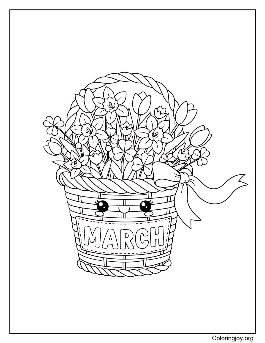 Spring Flower Basket