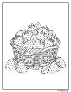 Strawberry Basket Realistic