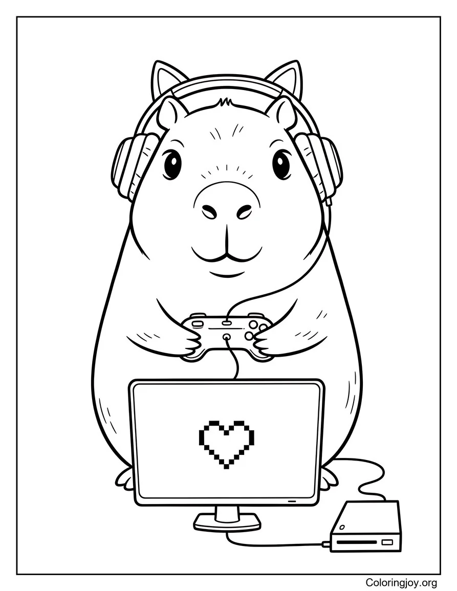The Chillest Gamer Capybara