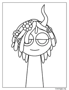 Vineria Character Coloring Page