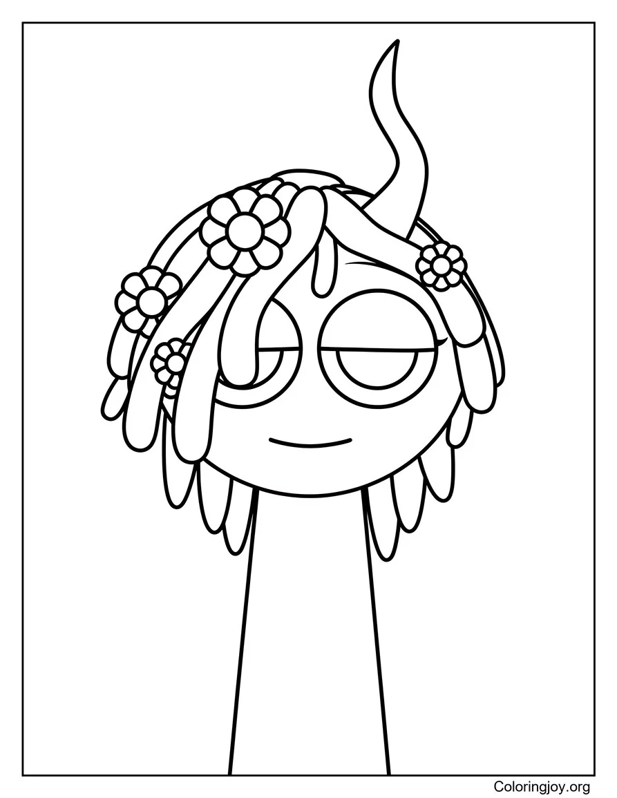 Vineria Character Coloring Page