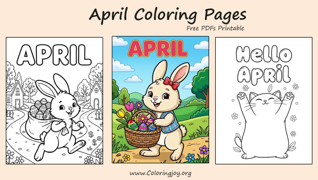 30 April Coloring Pages (100% Free Printable PDFs)