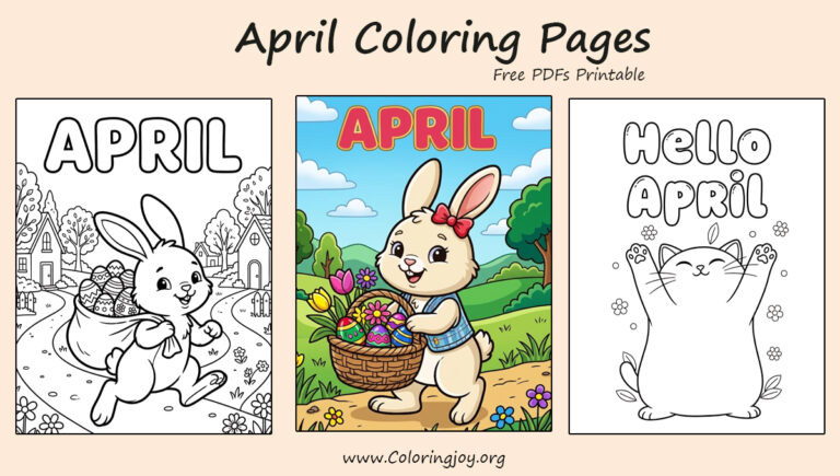April Coloring Pages