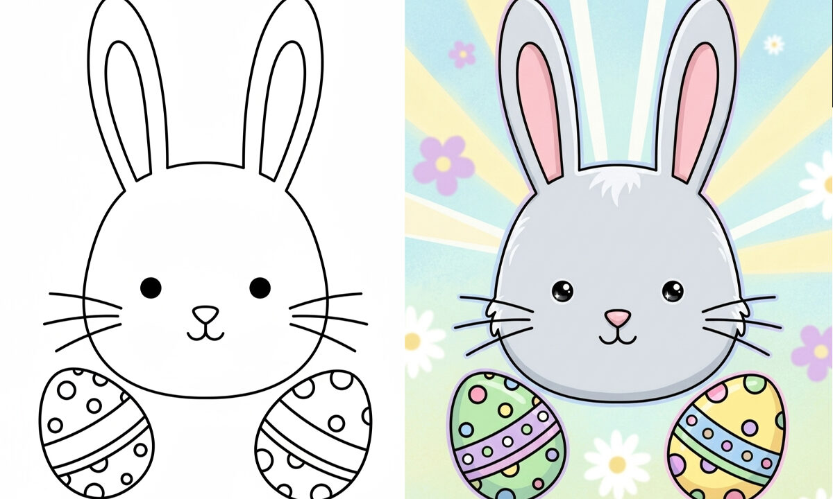 Easter Bunny coloring pages