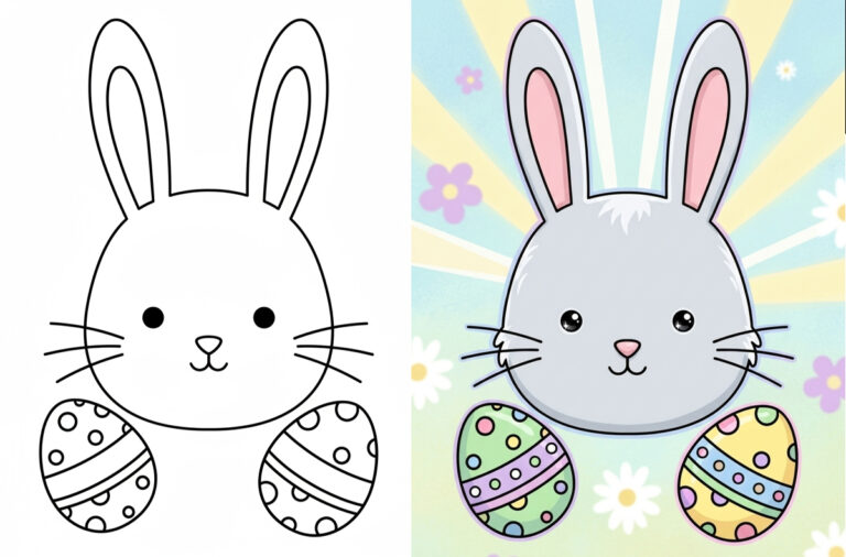 Easter Bunny coloring pages