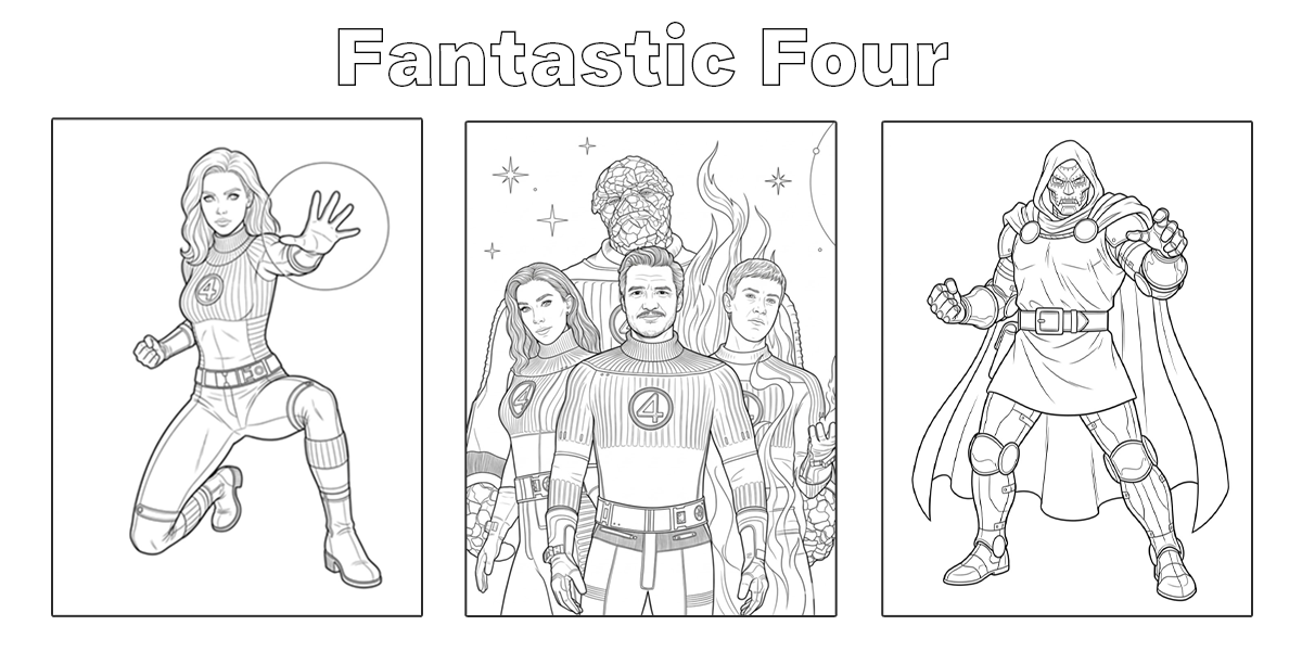 Fantastic Four Coloring Pages