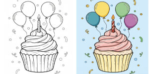 42 Cupcake Coloring Pages (Printable PDFs)